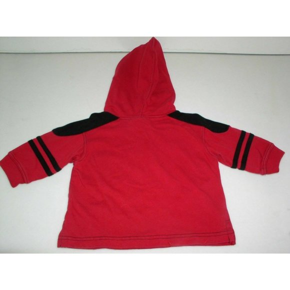 Miniwear Baby 2 Piece Set Black/Red Mega 2 Sport Logo Hooded Cold Weather Outfit - Picture 10 of 12